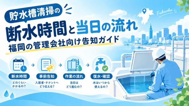 貯水槽清掃 断水
